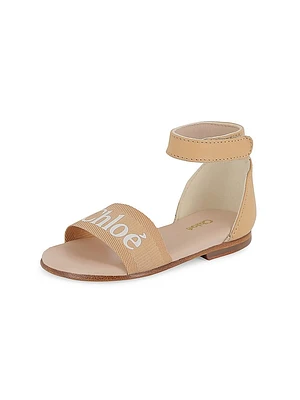 Little Girl's & Girl's Logo Sandals