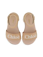 Little Girl's & Girl's Logo Sandals