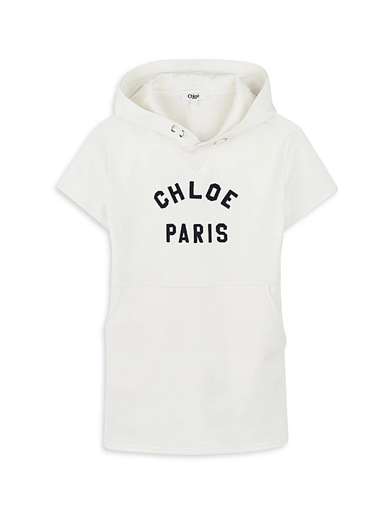 Little Girl's & Girl's Logo Hoodie Dress