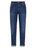 Lightweight Denim Traditional Fit Five Pocket Jeans