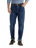 Lightweight Denim Traditional Fit Five Pocket Jeans