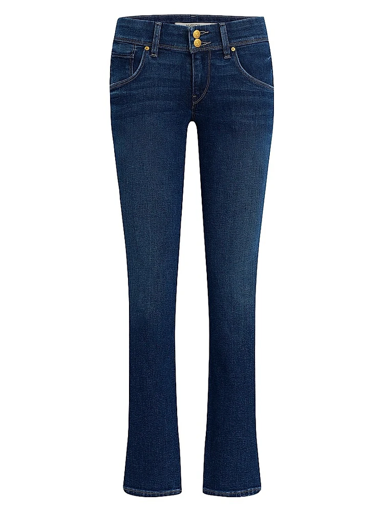 Brooks Nader x Hudson Beth Mid-Rise Straight Ankle Jeans