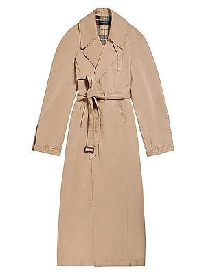 Maxi Deconstructed Trench Coat