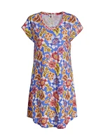 The Bridgette Floral Cap-Sleeve Dress