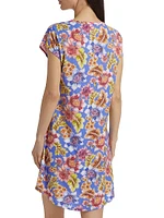 The Bridgette Floral Cap-Sleeve Dress