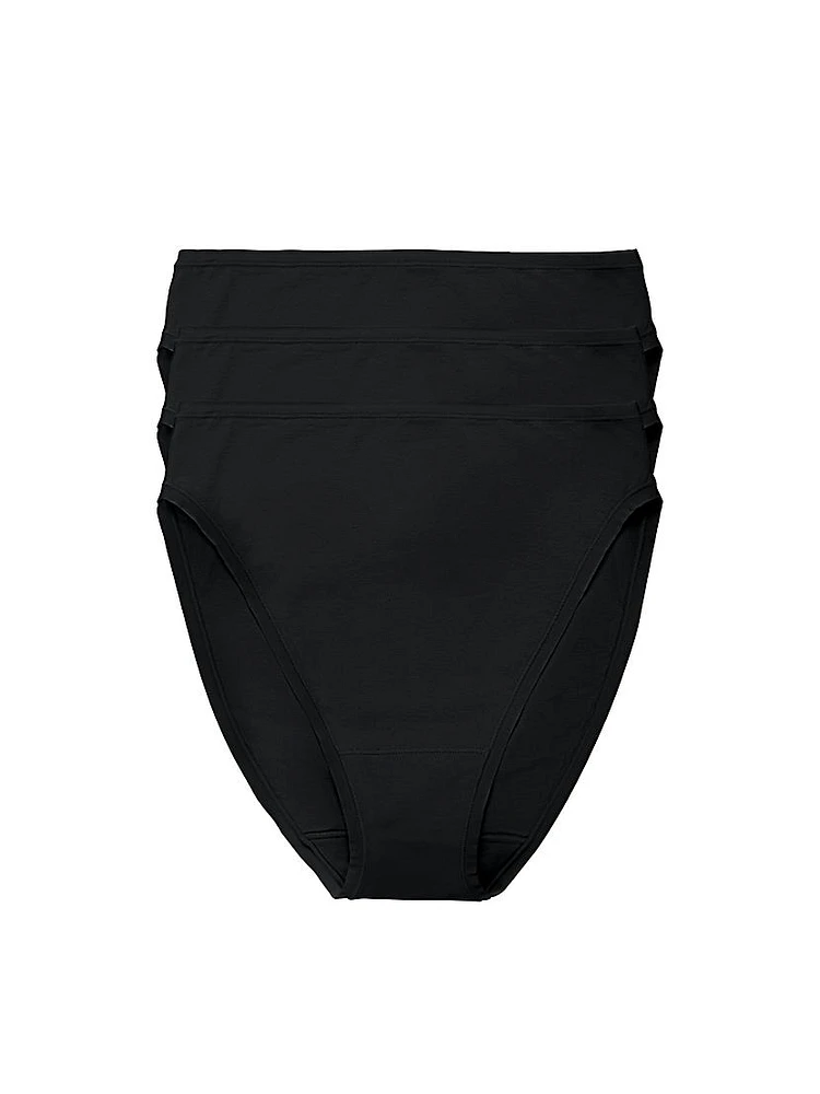 Bliss Bare Cotton High Cut Brief 3-Pack