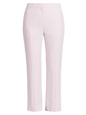 Crepe Cropped Cigarette Pants