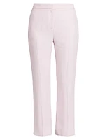 Crepe Cropped Cigarette Pants