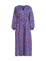 Amalfi Cotton Floral Midi Dress