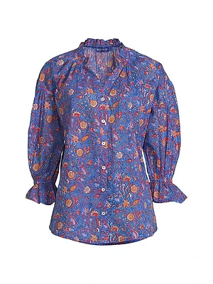 Rachel Cotton Floral Shirt