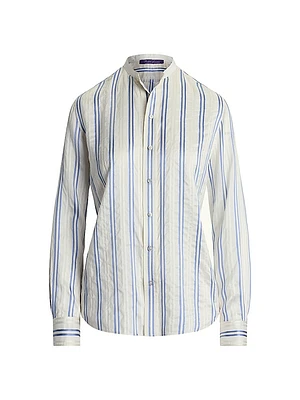Striped Silk Shirt