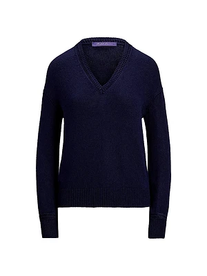 Silk V-Neck Sweater