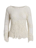 Floral Cotton Crochet Top