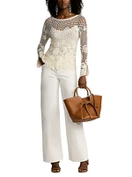 Floral Cotton Crochet Top