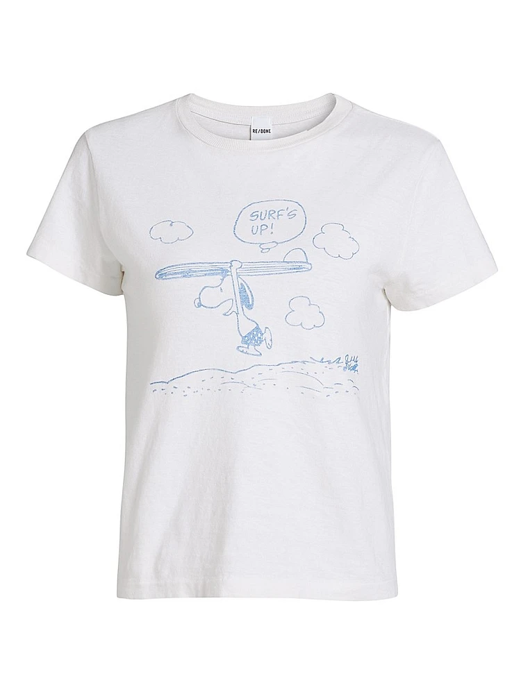 Peanuts Snoopy Graphic Classic Cotton T-Shirt