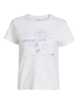 Peanuts Snoopy Graphic Classic Cotton T-Shirt