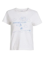 Peanuts Snoopy Graphic Classic Cotton T-Shirt