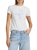 Peanuts Snoopy Graphic Classic Cotton T-Shirt