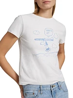 Peanuts Snoopy Graphic Classic Cotton T-Shirt