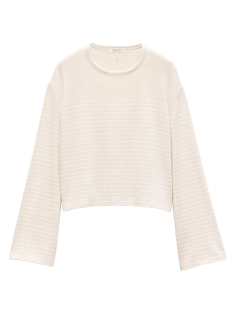 The Knit Striped Boxy T-Shirt
