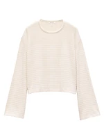 The Knit Striped Boxy T-Shirt