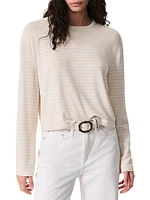 The Knit Striped Boxy T-Shirt