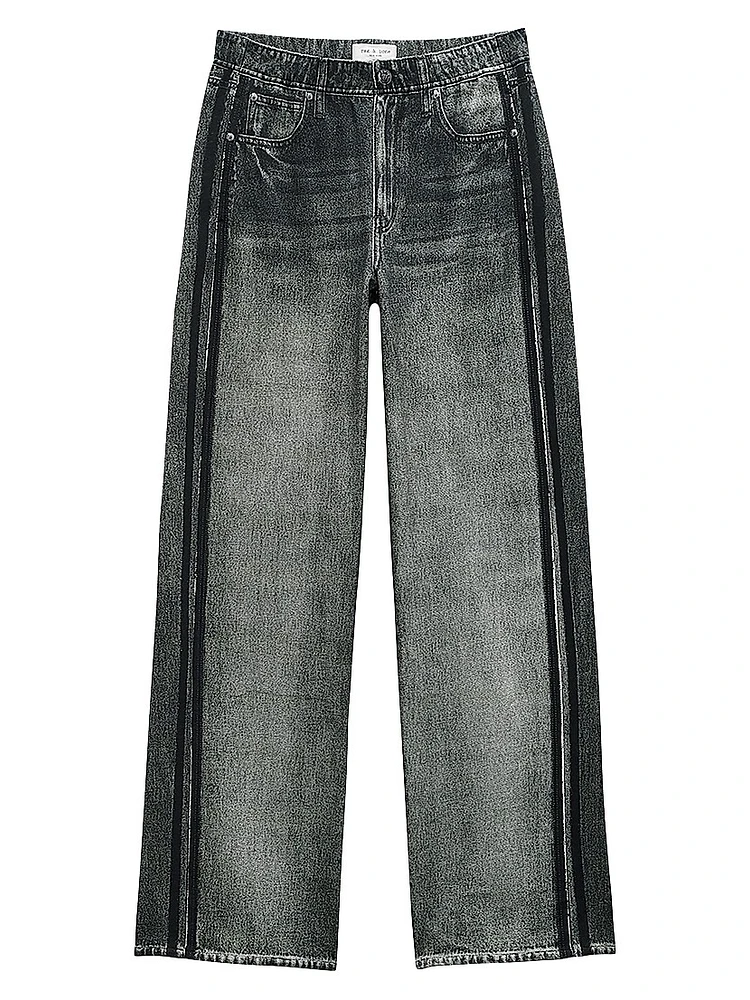 Miramar Cotton-Terry Wide-Leg Track Pants