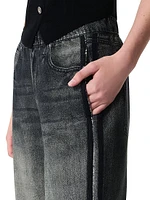 Miramar Cotton-Terry Wide-Leg Track Pants
