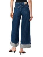 Sofie High-Rise Cuffed Wide-Leg Jeans