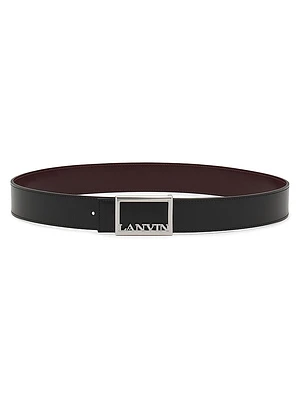 Signature Reversible Leather Belt