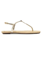 Elsha Metallic Flat Sandals