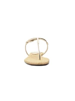 Elsha Metallic Flat Sandals