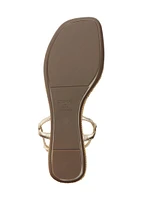 Elsha Metallic Flat Sandals