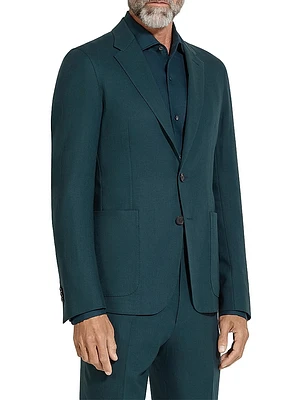 Slim Fit Notch Lapel Oasi Lino Blazer