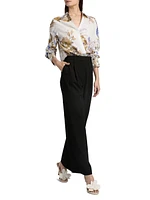 Laurent Floral Button-Up Blouse