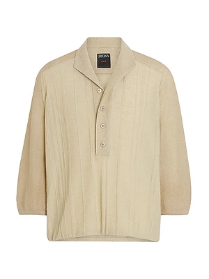 Wool Blend Polo Shirt