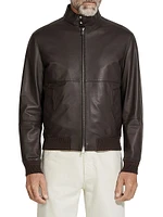 Nappa Leather Bomber Jacket