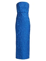 Sophia Lace Strapless Gown