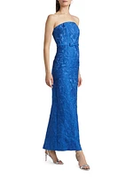 Sophia Lace Strapless Gown