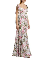Pearl Floral Gown