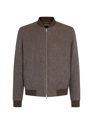 Oasi Lino Bomber Jacket