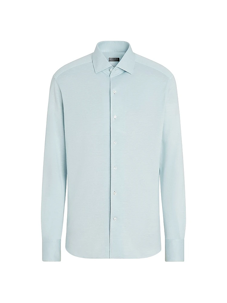 Silk and Linen Blend Shirt