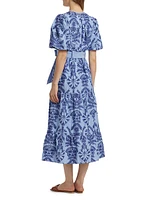 Natty Embroidered Floral Shirtdress