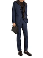 Superfine 15milmil15 Wool Prince of Wales Suit