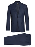 Superfine 15milmil15 Wool Prince of Wales Suit