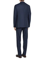 Superfine 15milmil15 Wool Prince of Wales Suit