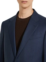 Superfine 15milmil15 Wool Prince of Wales Suit