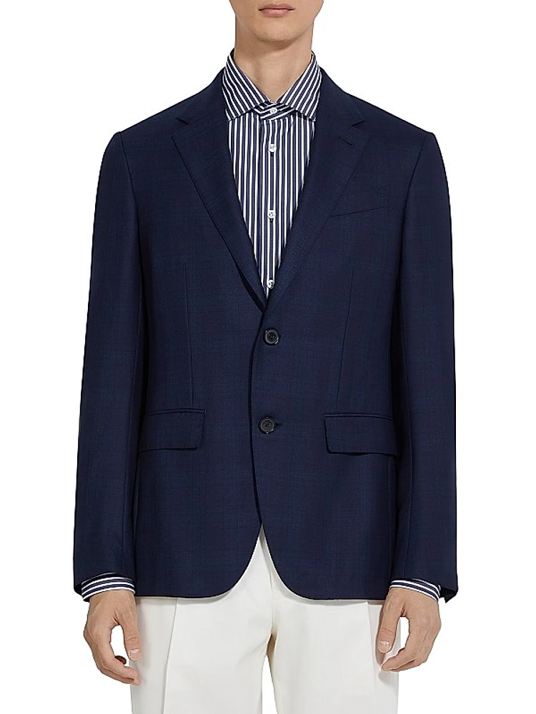 Prince of Wales Wool Blazer
