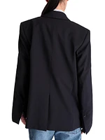 Tabitha Cotton & Wool Double-Breasted Blazer