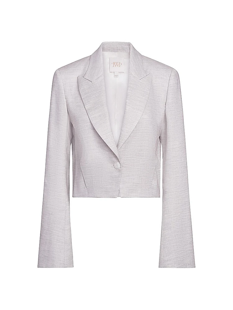 Pleat Placket Blazer